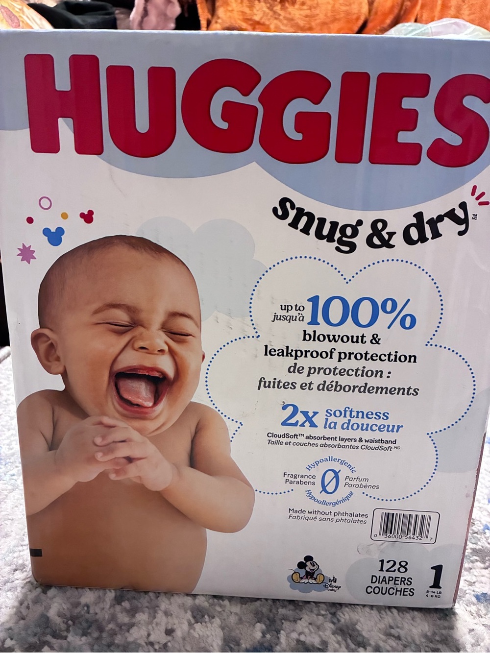 Huggies Snug & Dry Diapers Size 1 - White